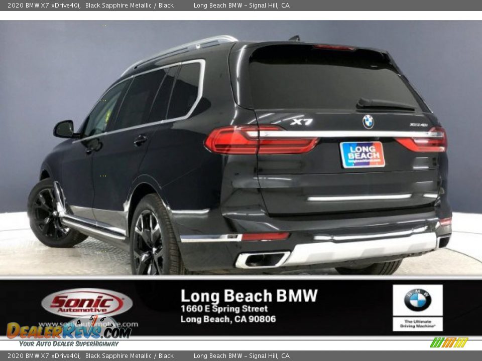 2020 BMW X7 xDrive40i Black Sapphire Metallic / Black Photo #2