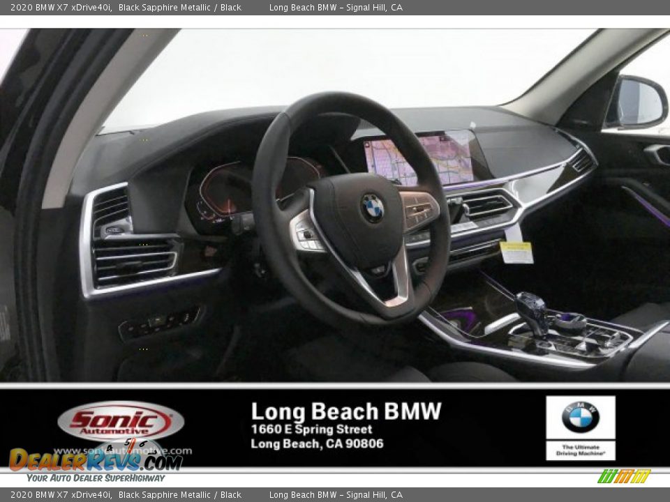 2020 BMW X7 xDrive40i Black Sapphire Metallic / Black Photo #4