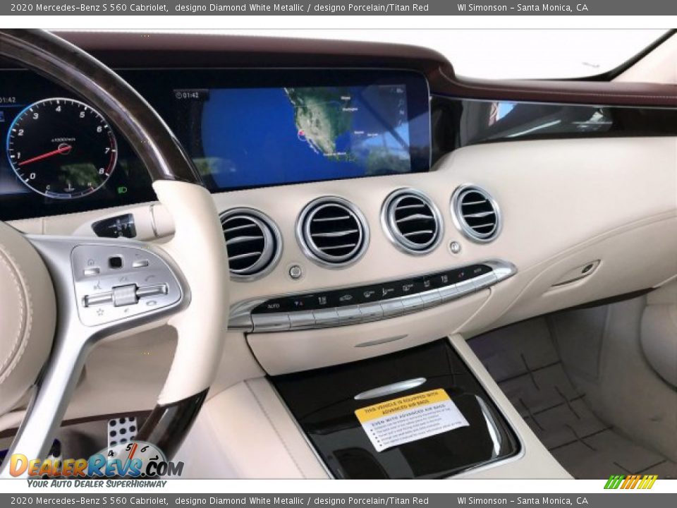 Controls of 2020 Mercedes-Benz S 560 Cabriolet Photo #6