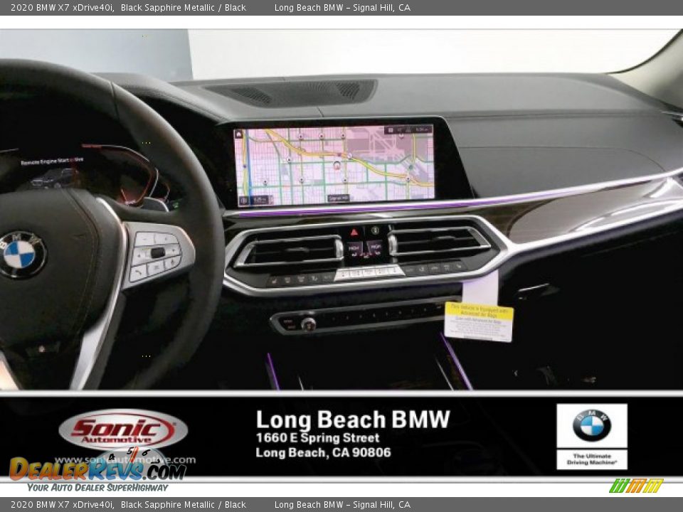 2020 BMW X7 xDrive40i Black Sapphire Metallic / Black Photo #5