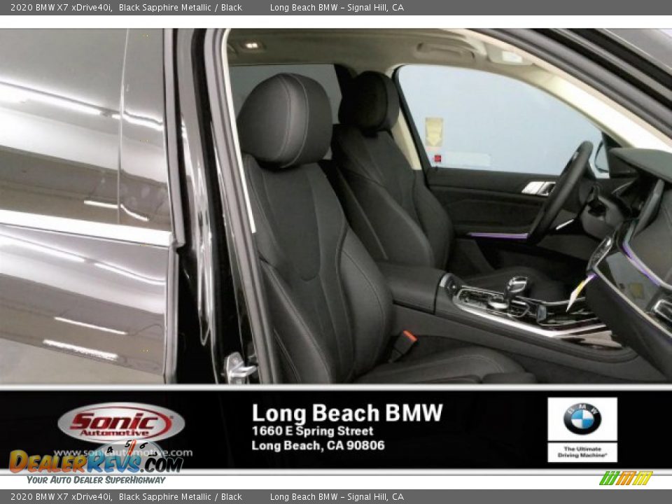 2020 BMW X7 xDrive40i Black Sapphire Metallic / Black Photo #7
