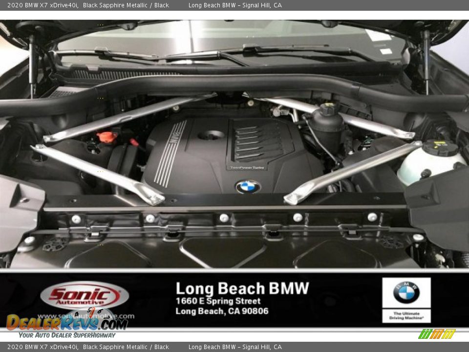 2020 BMW X7 xDrive40i Black Sapphire Metallic / Black Photo #8