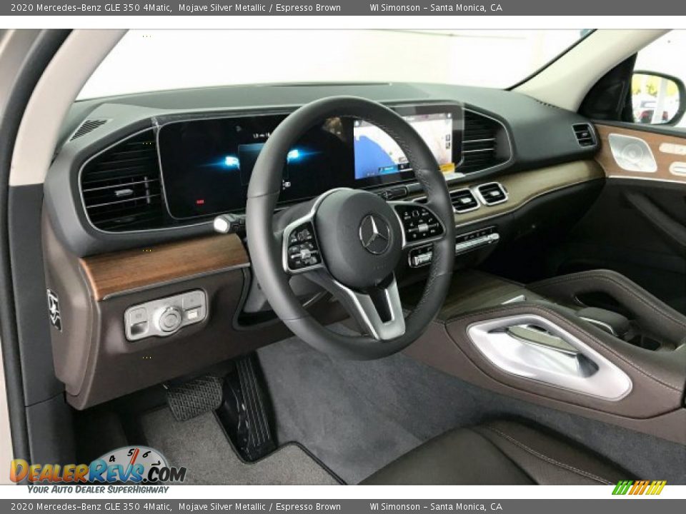 2020 Mercedes-Benz GLE 350 4Matic Mojave Silver Metallic / Espresso Brown Photo #4