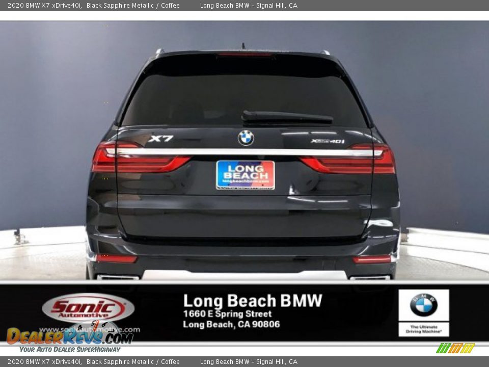 2020 BMW X7 xDrive40i Black Sapphire Metallic / Coffee Photo #3