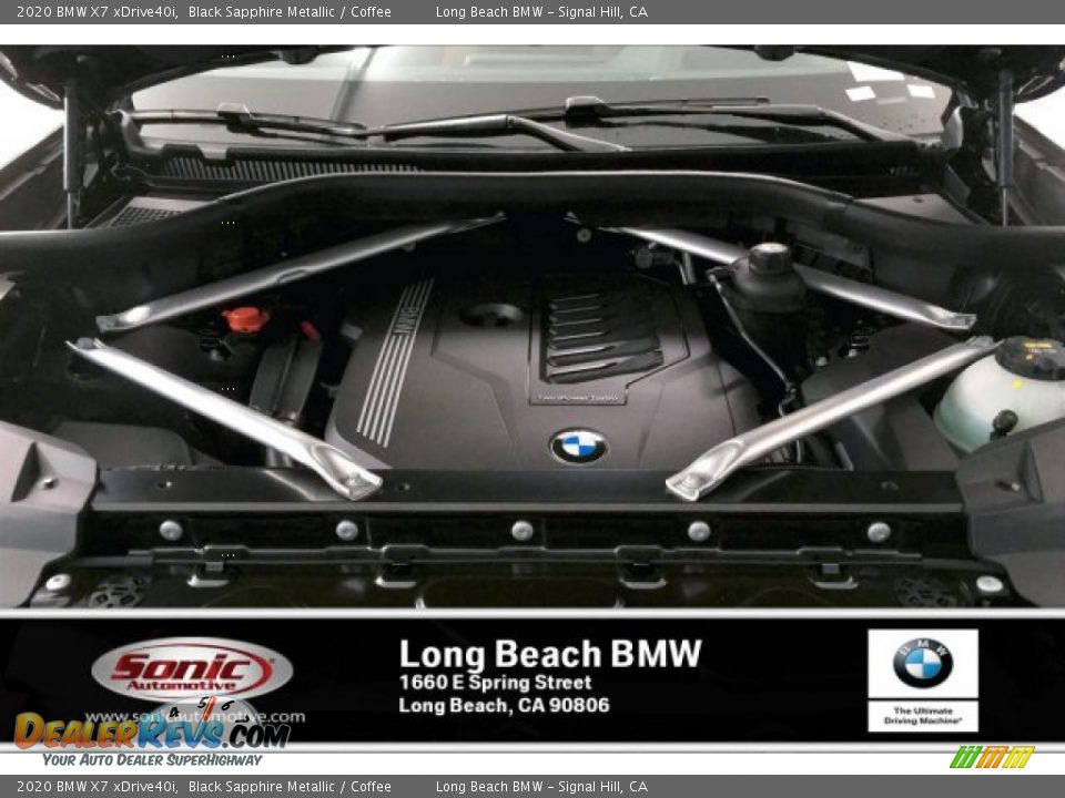 2020 BMW X7 xDrive40i Black Sapphire Metallic / Coffee Photo #8