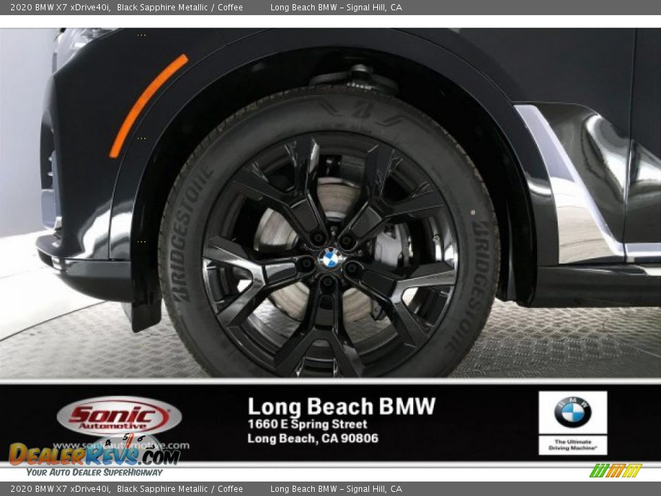 2020 BMW X7 xDrive40i Black Sapphire Metallic / Coffee Photo #9