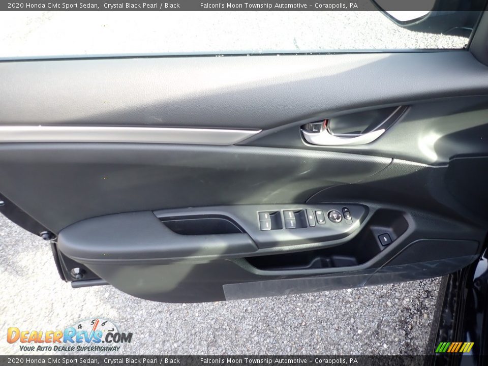 2020 Honda Civic Sport Sedan Crystal Black Pearl / Black Photo #11