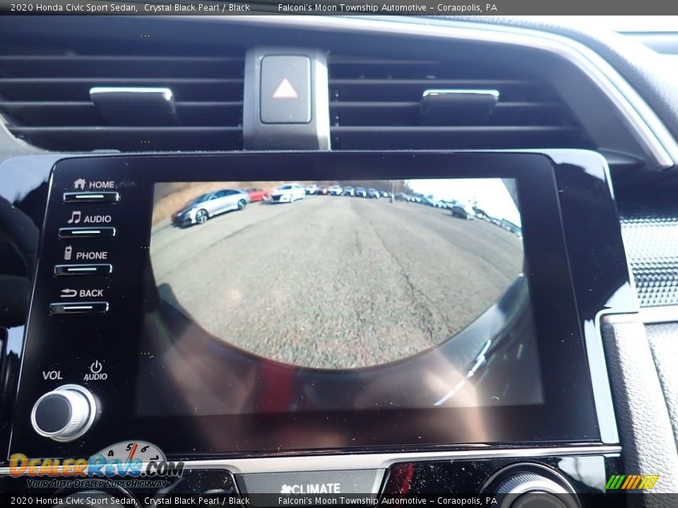 2020 Honda Civic Sport Sedan Crystal Black Pearl / Black Photo #14