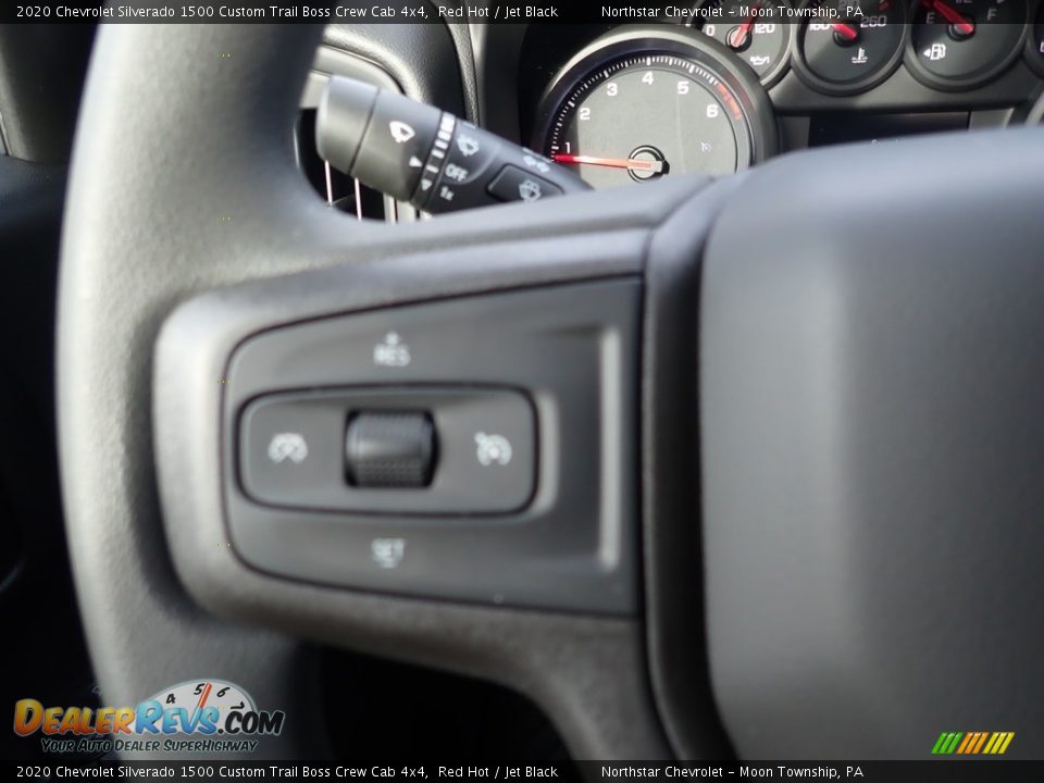 2020 Chevrolet Silverado 1500 Custom Trail Boss Crew Cab 4x4 Red Hot / Jet Black Photo #18