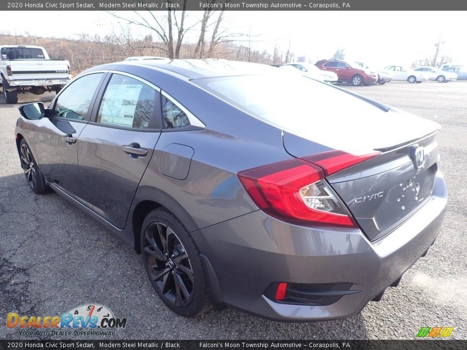 2020 Honda Civic Sport Sedan Modern Steel Metallic / Black Photo #2