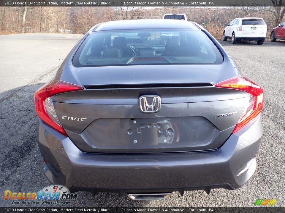 2020 Honda Civic Sport Sedan Modern Steel Metallic / Black Photo #3