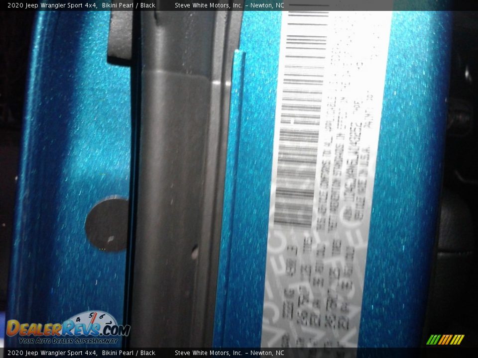 2020 Jeep Wrangler Sport 4x4 Bikini Pearl / Black Photo #25