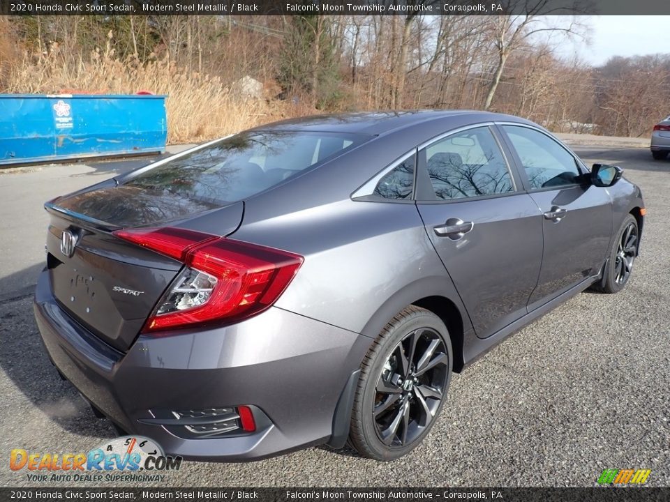 2020 Honda Civic Sport Sedan Modern Steel Metallic / Black Photo #4