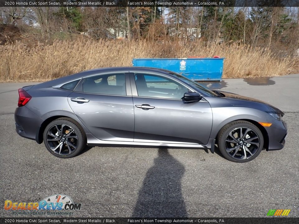 2020 Honda Civic Sport Sedan Modern Steel Metallic / Black Photo #5