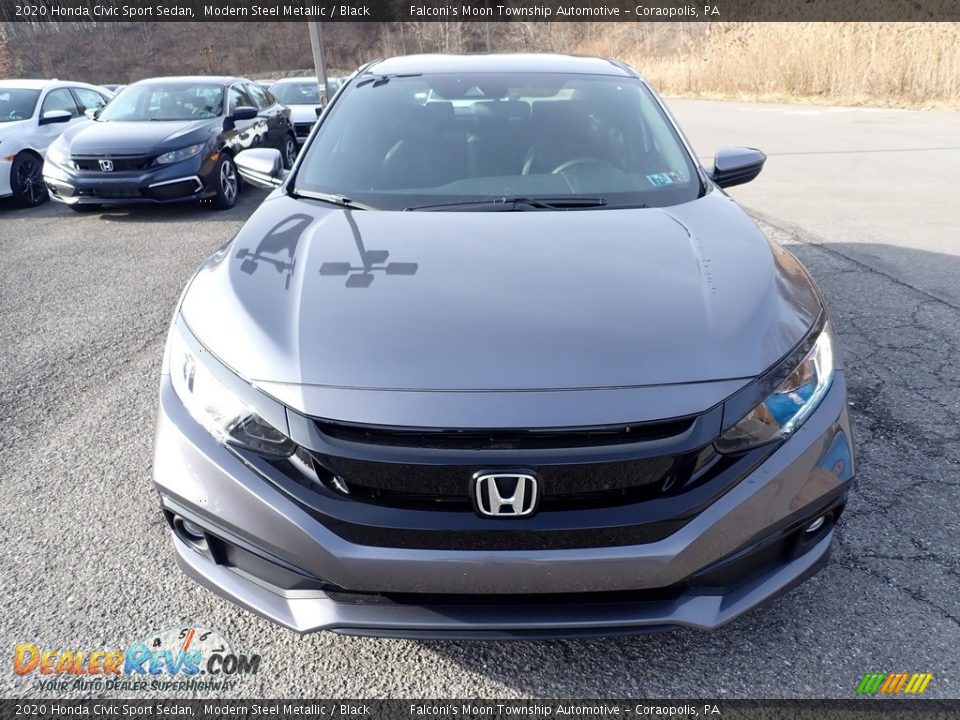2020 Honda Civic Sport Sedan Modern Steel Metallic / Black Photo #7