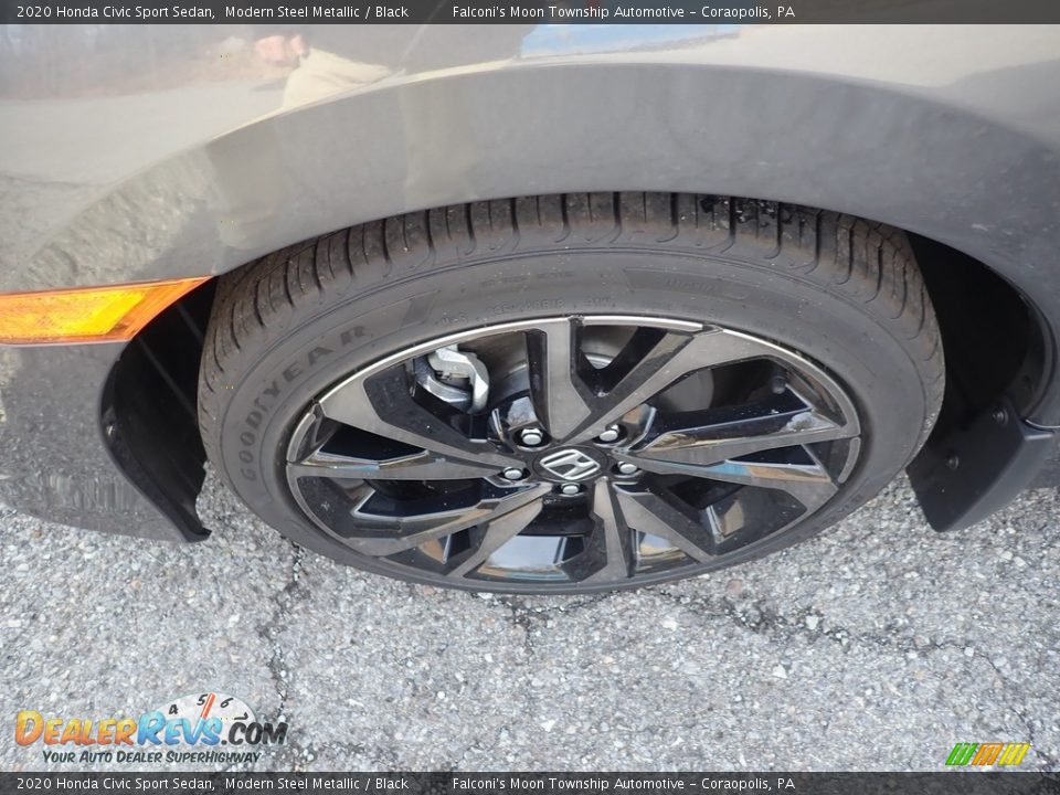 2020 Honda Civic Sport Sedan Modern Steel Metallic / Black Photo #8