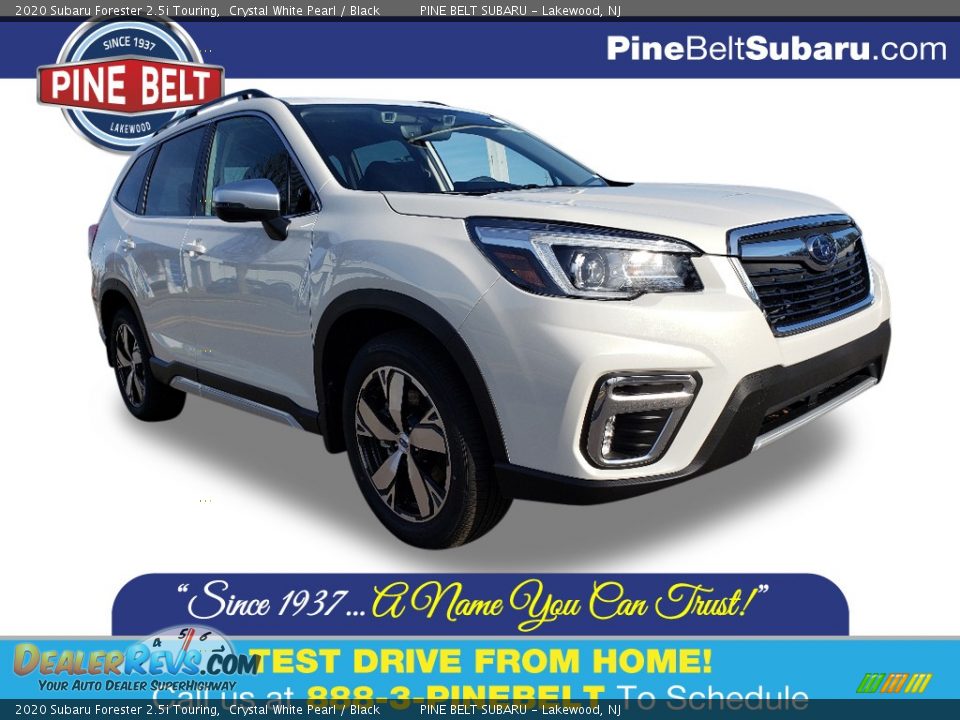 2020 Subaru Forester 2.5i Touring Crystal White Pearl / Black Photo #1