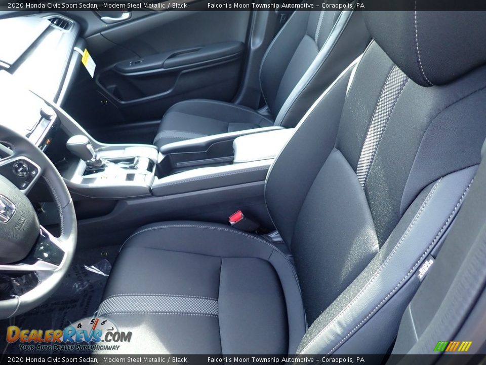 2020 Honda Civic Sport Sedan Modern Steel Metallic / Black Photo #9