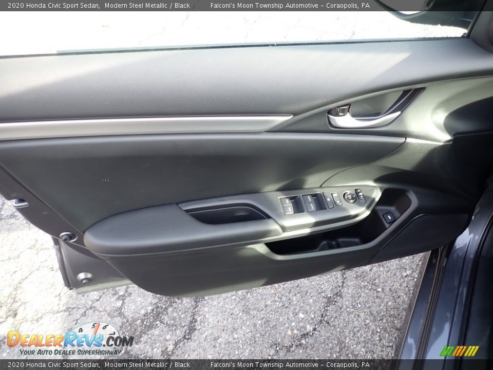 2020 Honda Civic Sport Sedan Modern Steel Metallic / Black Photo #12