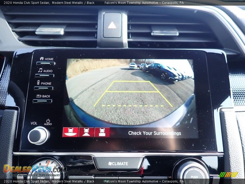 2020 Honda Civic Sport Sedan Modern Steel Metallic / Black Photo #15