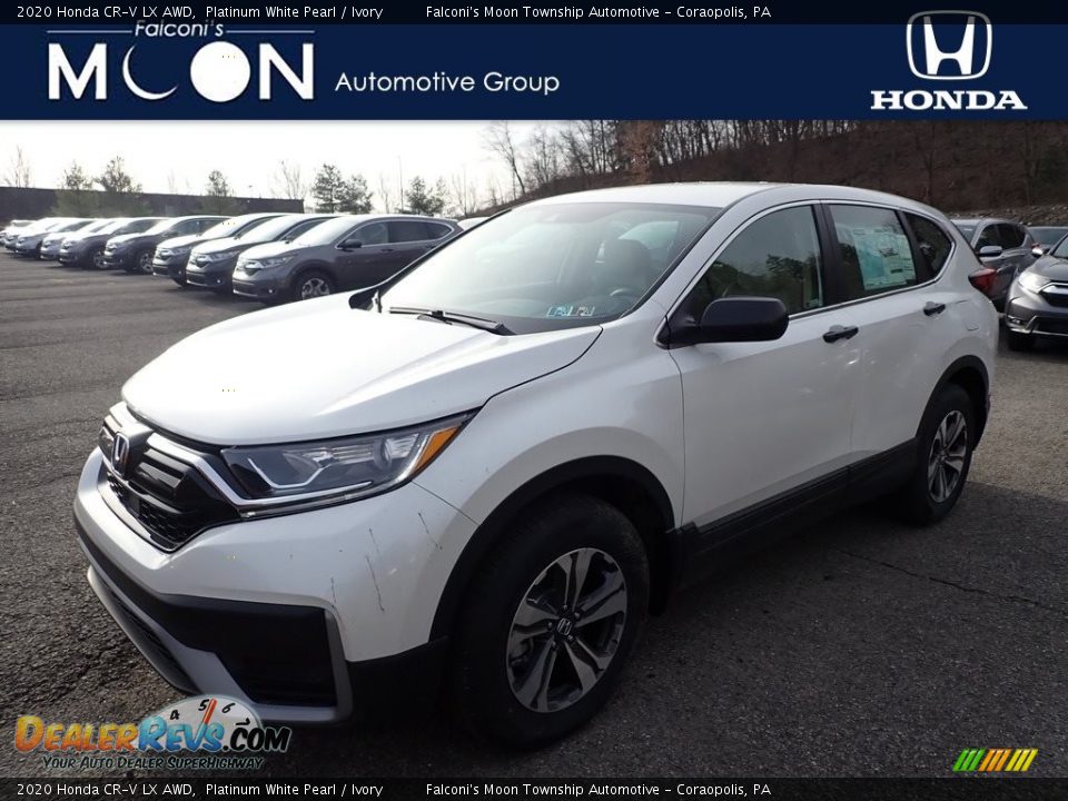 2020 Honda CR-V LX AWD Platinum White Pearl / Ivory Photo #1