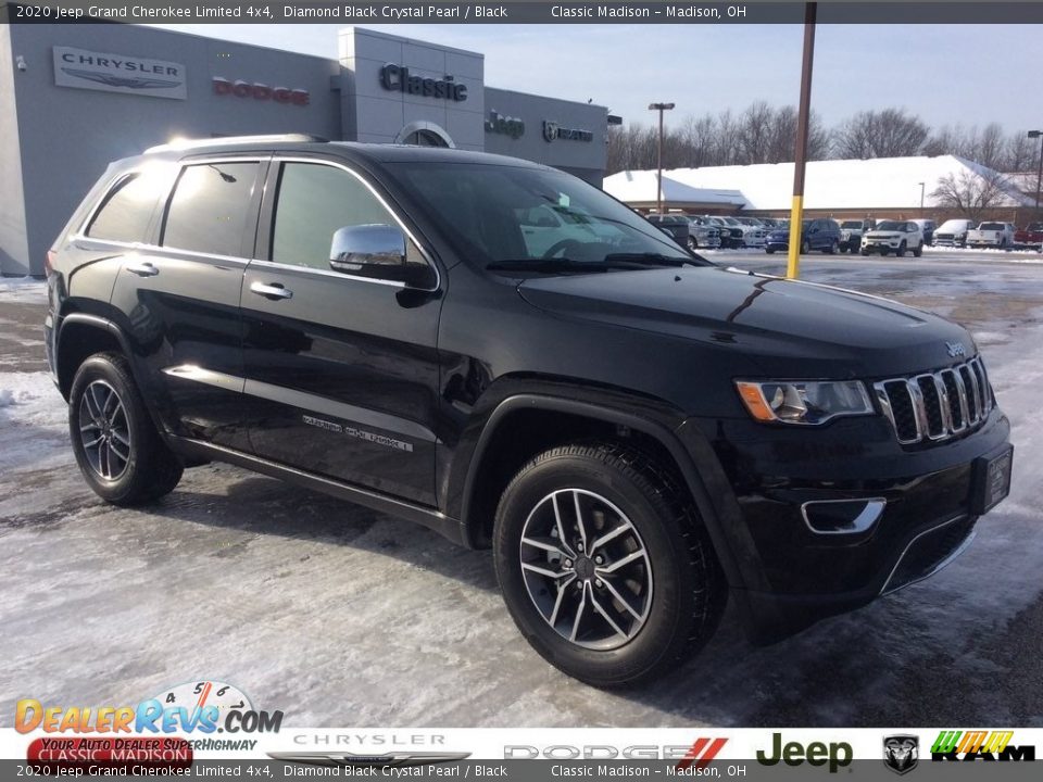 2020 Jeep Grand Cherokee Limited 4x4 Diamond Black Crystal Pearl / Black Photo #1