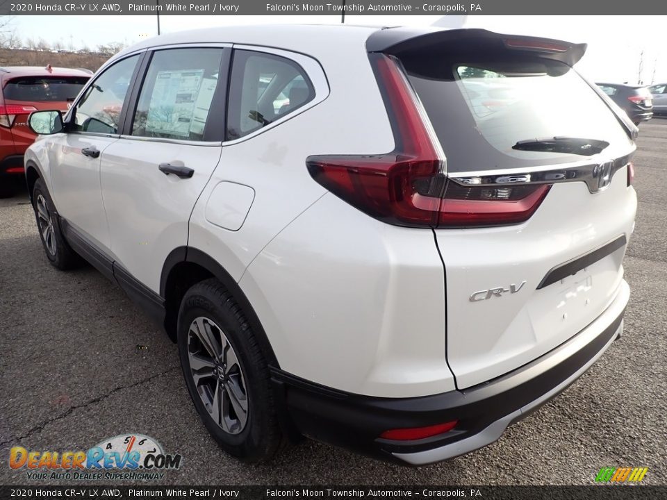 2020 Honda CR-V LX AWD Platinum White Pearl / Ivory Photo #2