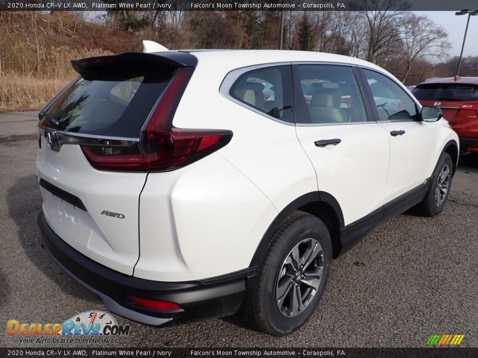 2020 Honda CR-V LX AWD Platinum White Pearl / Ivory Photo #4