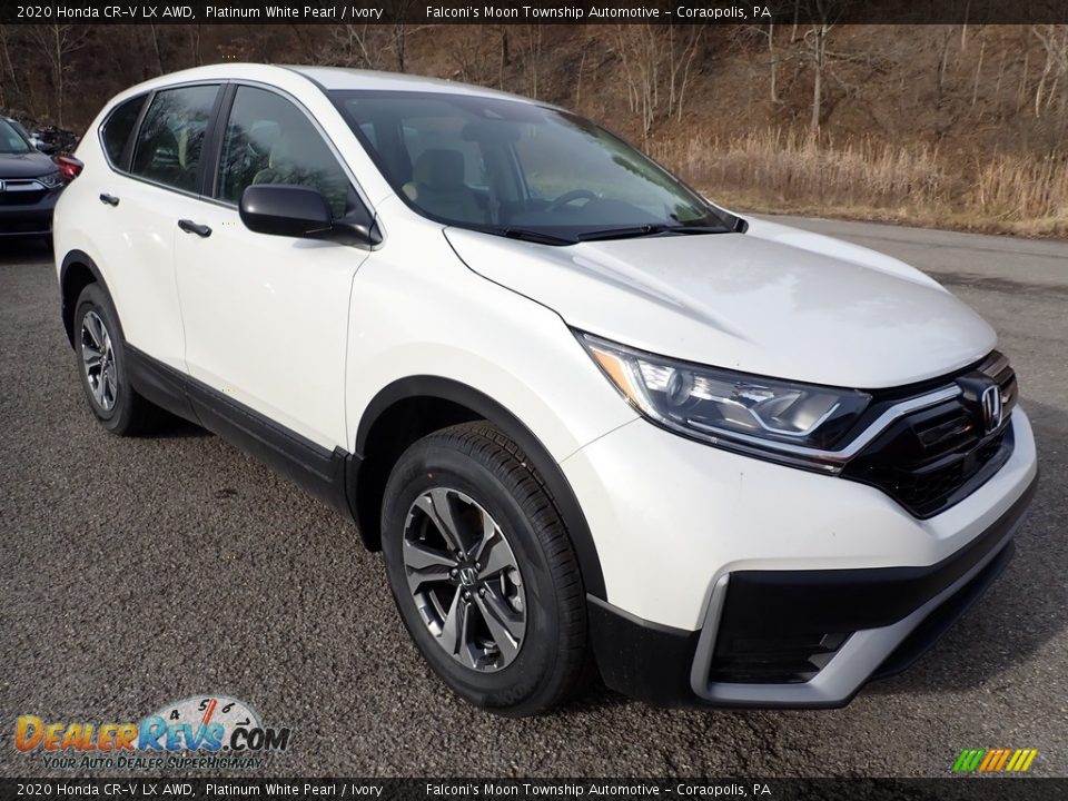 2020 Honda CR-V LX AWD Platinum White Pearl / Ivory Photo #5