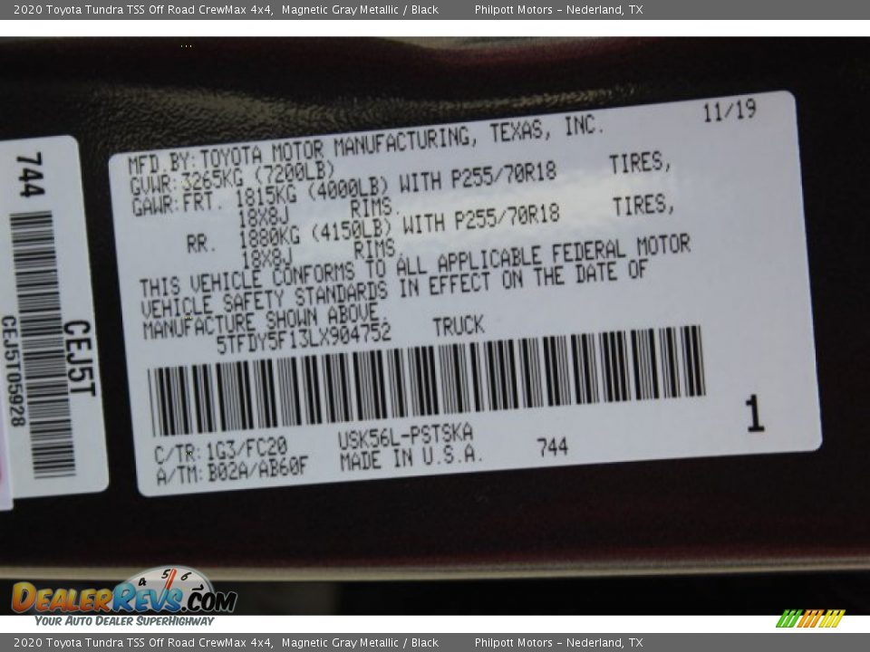 2020 Toyota Tundra TSS Off Road CrewMax 4x4 Magnetic Gray Metallic / Black Photo #24