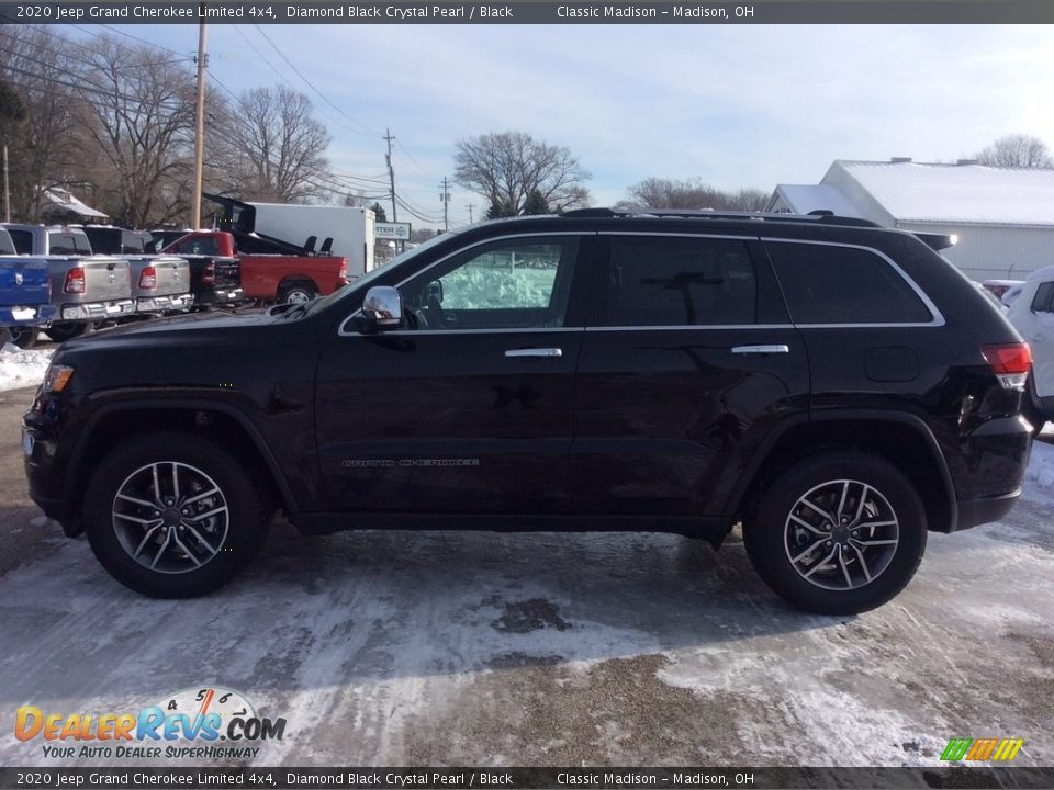 2020 Jeep Grand Cherokee Limited 4x4 Diamond Black Crystal Pearl / Black Photo #6