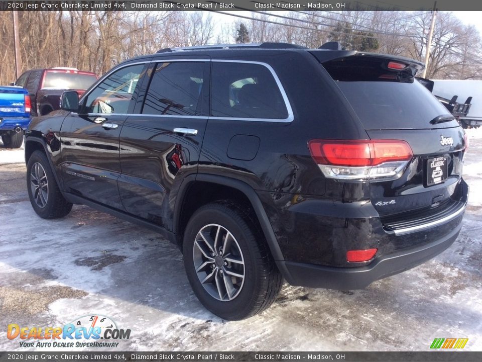 2020 Jeep Grand Cherokee Limited 4x4 Diamond Black Crystal Pearl / Black Photo #7