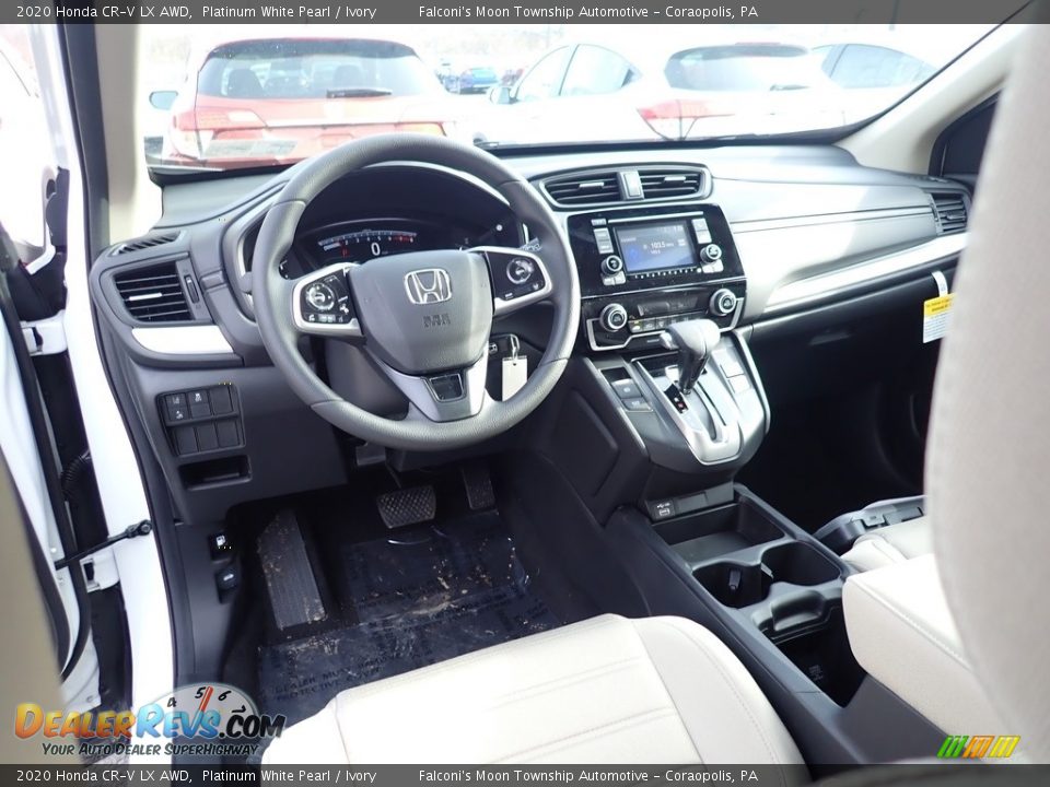 2020 Honda CR-V LX AWD Platinum White Pearl / Ivory Photo #12