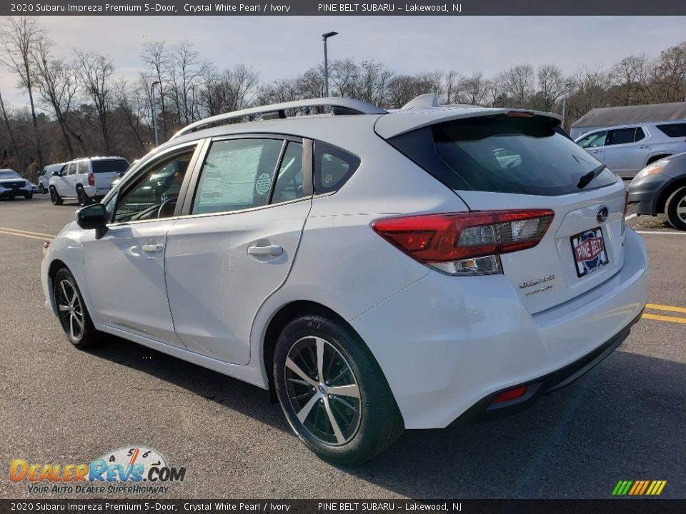 2020 Subaru Impreza Premium 5-Door Crystal White Pearl / Ivory Photo #4