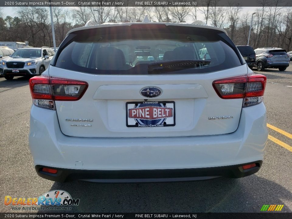 2020 Subaru Impreza Premium 5-Door Crystal White Pearl / Ivory Photo #5