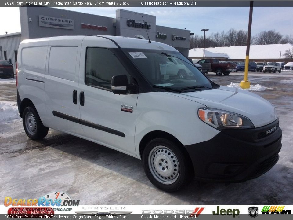 2020 Ram ProMaster City Tradesman Cargo Van Bright White / Black Photo #1