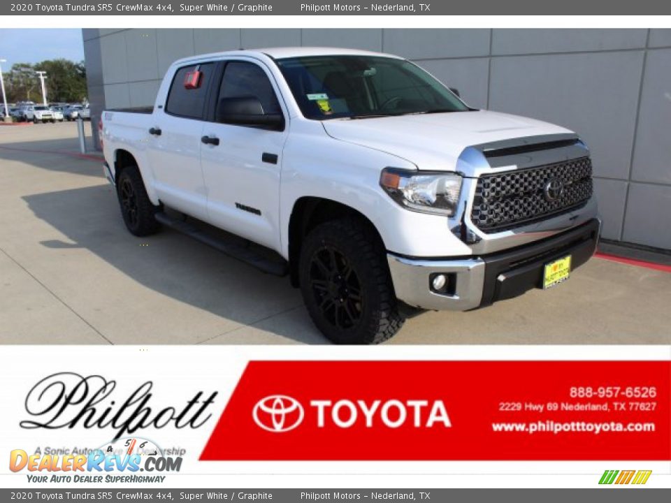 2020 Toyota Tundra SR5 CrewMax 4x4 Super White / Graphite Photo #1