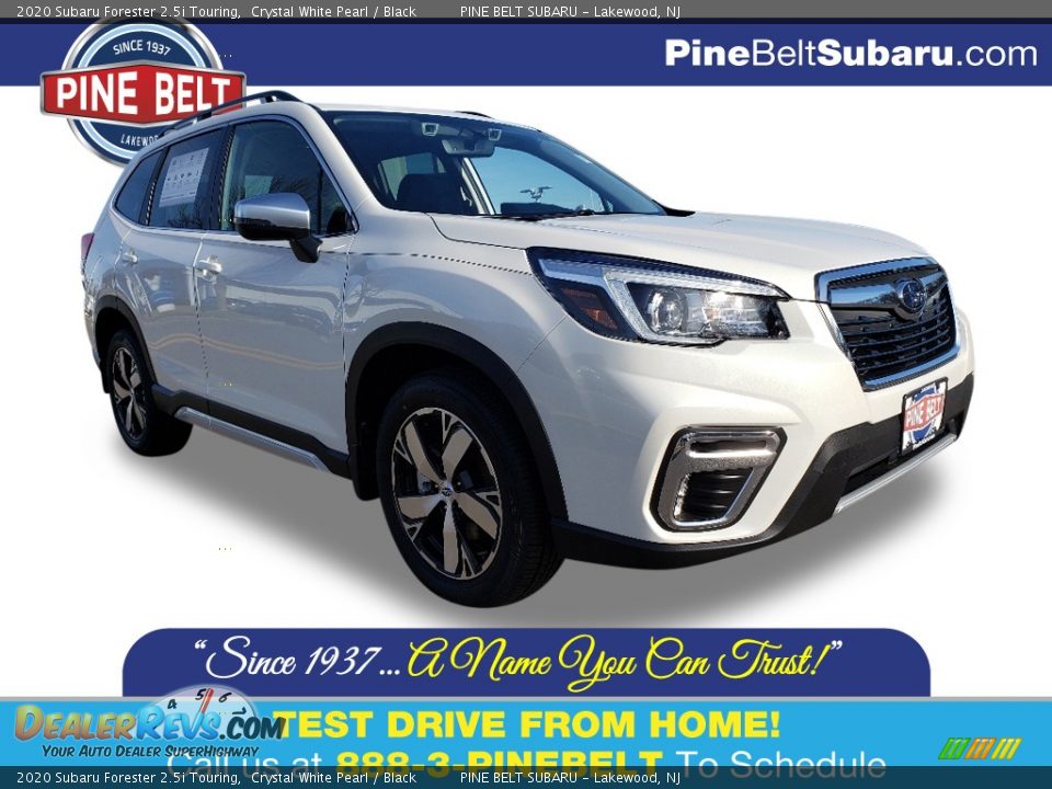 2020 Subaru Forester 2.5i Touring Crystal White Pearl / Black Photo #1