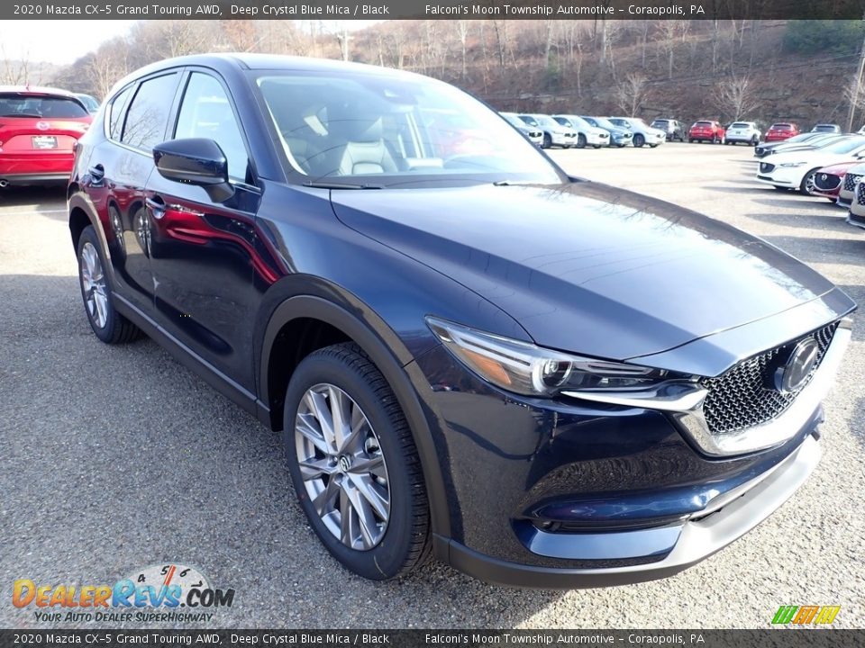 2020 Mazda CX-5 Grand Touring AWD Deep Crystal Blue Mica / Black Photo #3