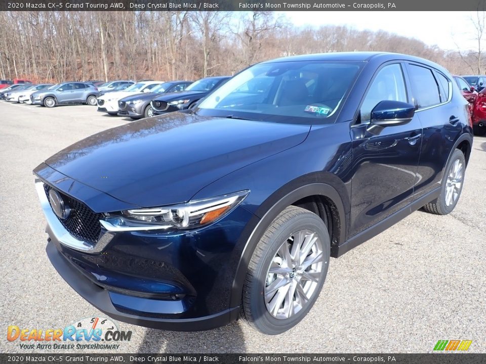 2020 Mazda CX-5 Grand Touring AWD Deep Crystal Blue Mica / Black Photo #5