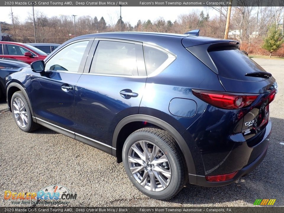 2020 Mazda CX-5 Grand Touring AWD Deep Crystal Blue Mica / Black Photo #6