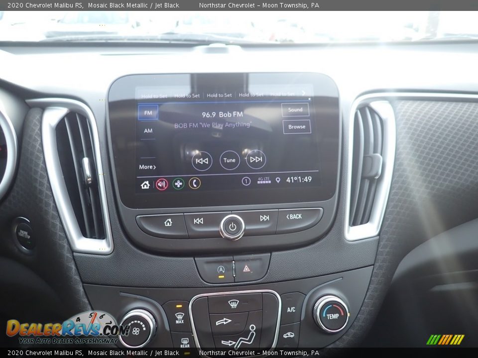 2020 Chevrolet Malibu RS Mosaic Black Metallic / Jet Black Photo #16