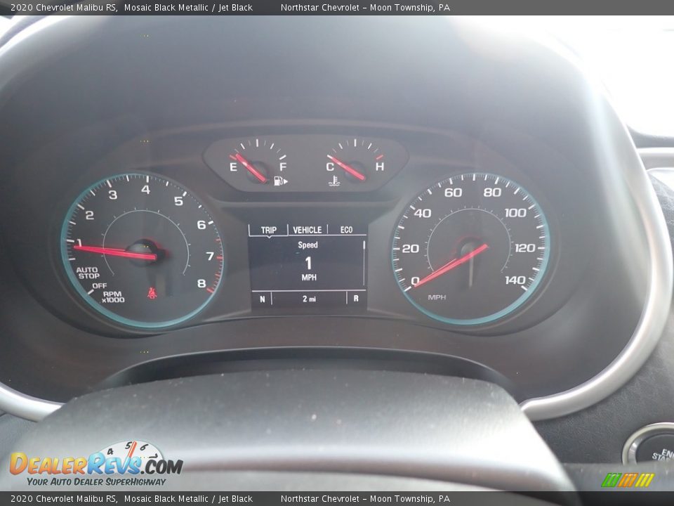 2020 Chevrolet Malibu RS Mosaic Black Metallic / Jet Black Photo #20