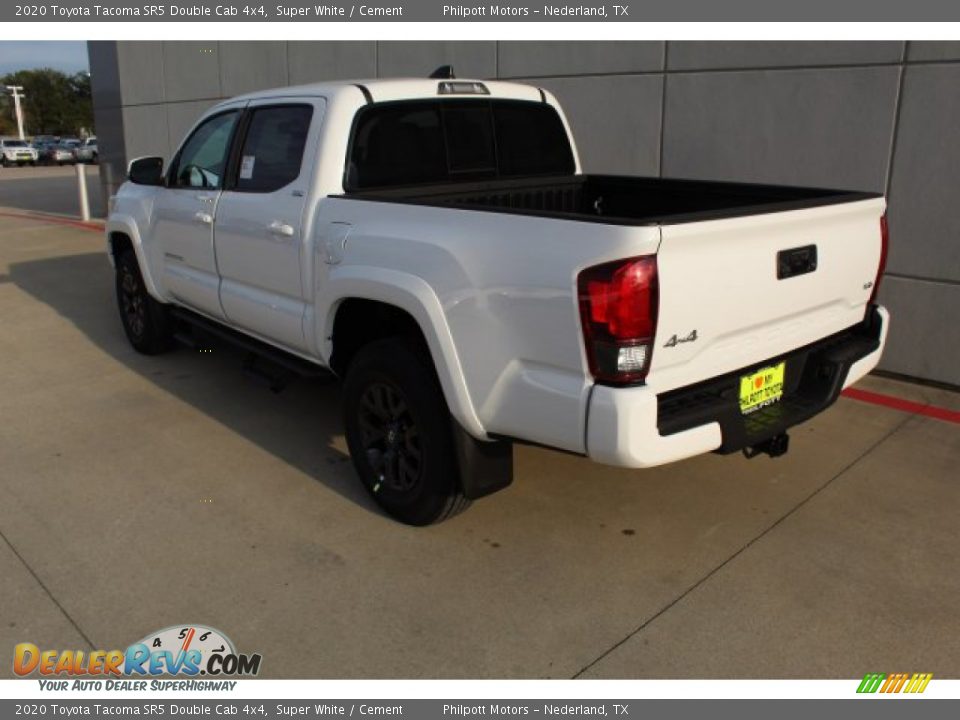 2020 Toyota Tacoma SR5 Double Cab 4x4 Super White / Cement Photo #6