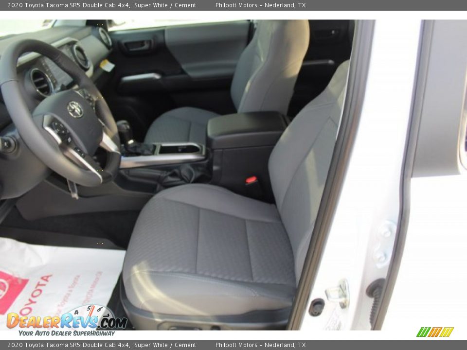 2020 Toyota Tacoma SR5 Double Cab 4x4 Super White / Cement Photo #10