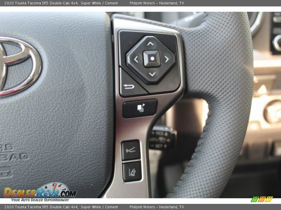 2020 Toyota Tacoma SR5 Double Cab 4x4 Super White / Cement Photo #15