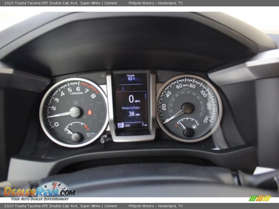 2020 Toyota Tacoma SR5 Double Cab 4x4 Super White / Cement Photo #16