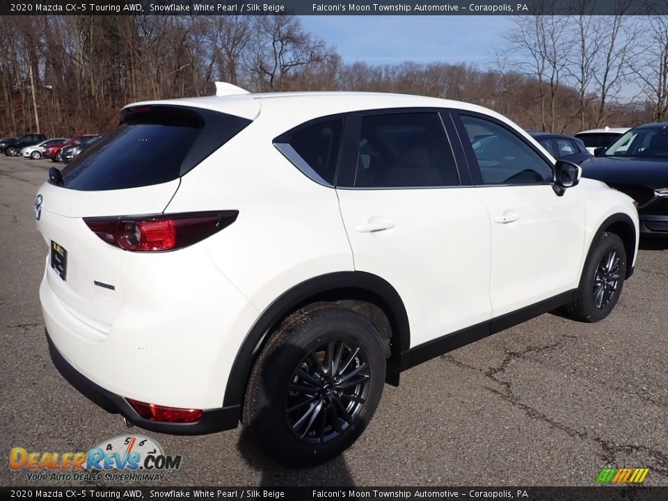 2020 Mazda CX-5 Touring AWD Snowflake White Pearl / Silk Beige Photo #2