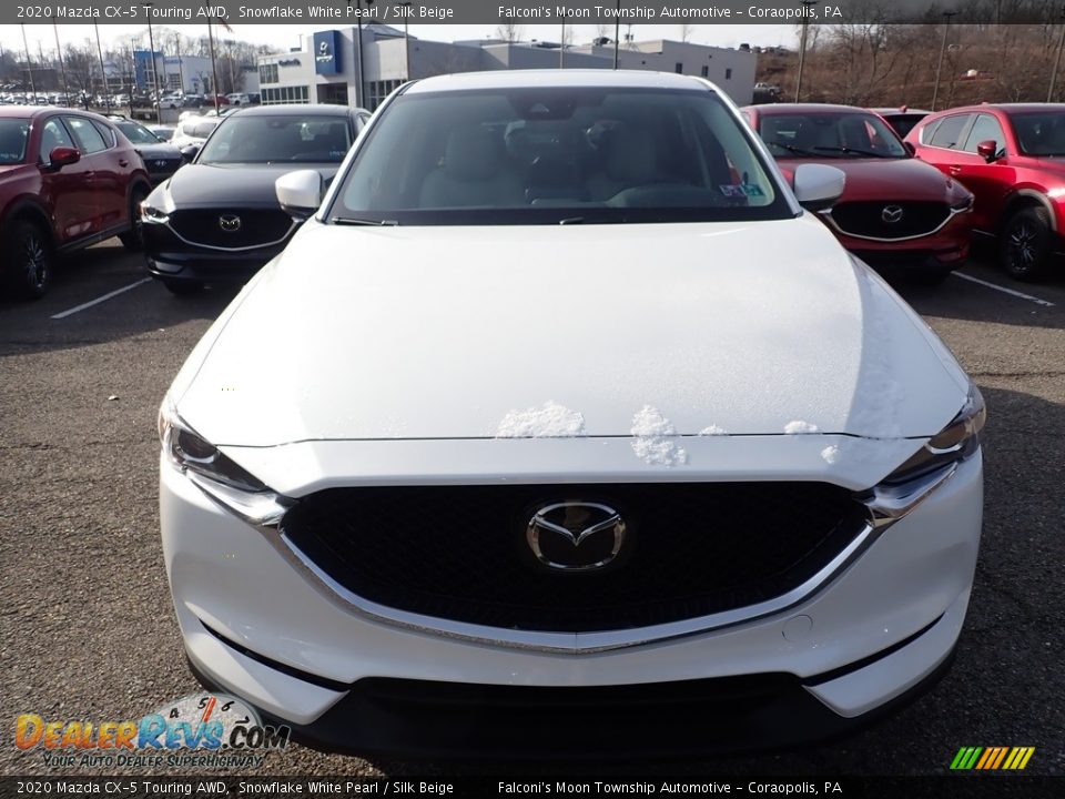 2020 Mazda CX-5 Touring AWD Snowflake White Pearl / Silk Beige Photo #4