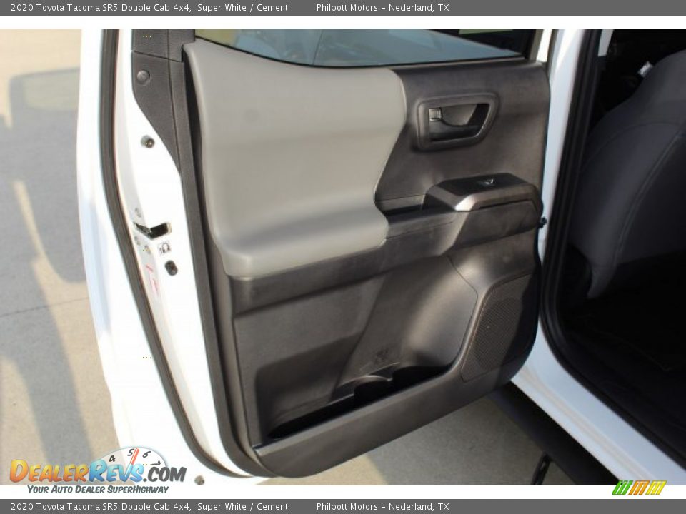 2020 Toyota Tacoma SR5 Double Cab 4x4 Super White / Cement Photo #21
